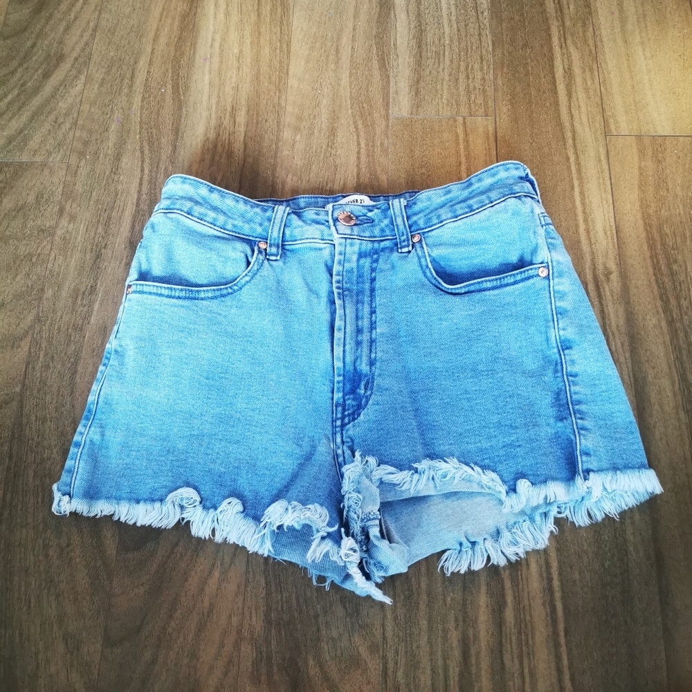 Forever 21 High-Waisted Jean Shorts
